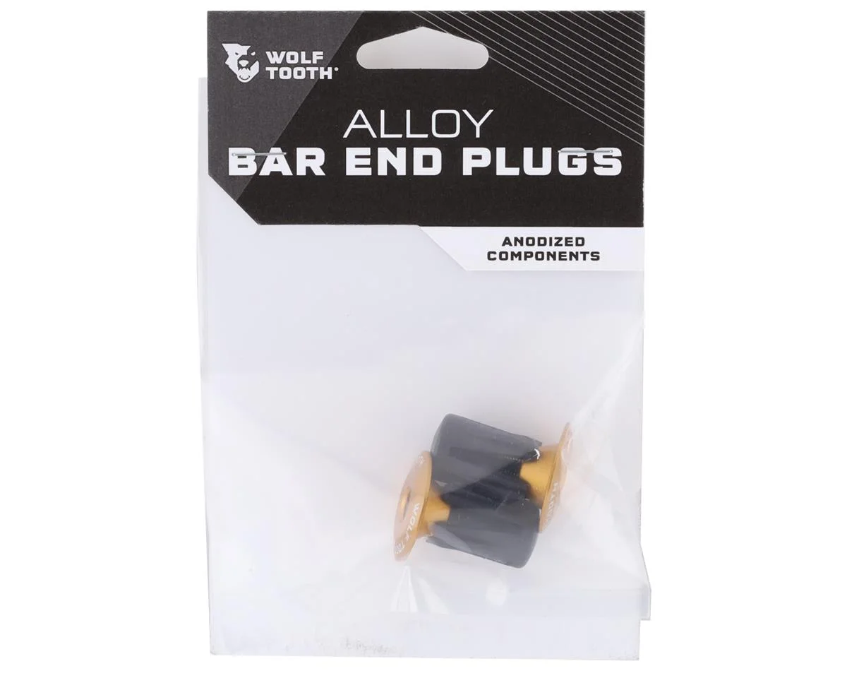Wolf Tooth Components Alloy Bar End Plugs (Gold) - view 2